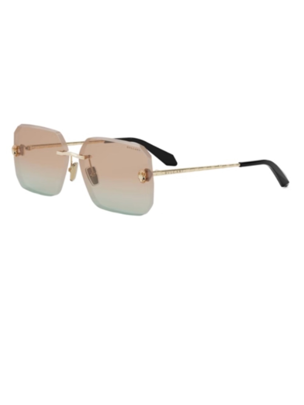 Bvlgari BV40026U 33F 62 Metal Gold Brown Gradient Sunglasses Bulgari